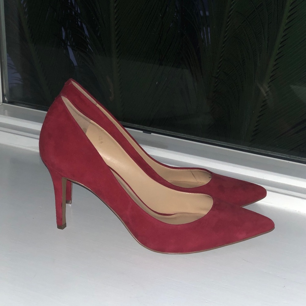 Jessica Simpson Red Suede Style Heels